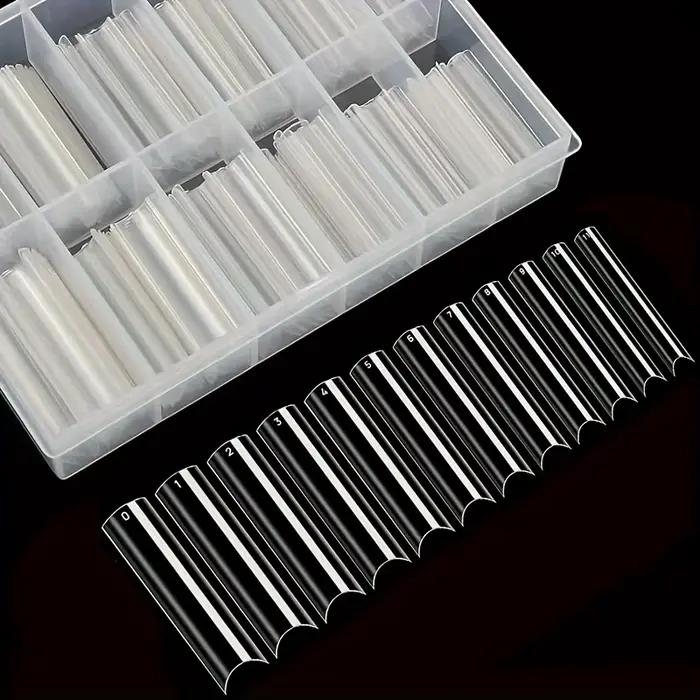 Pointes d'ongles en boîte pour pipe à eau, tête carrée française, cercueil extra long, demi-couvertu