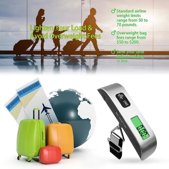50kg x 10g Balance numérique Portable LCD affichage Mini Balance suspendue électronique bagages vali