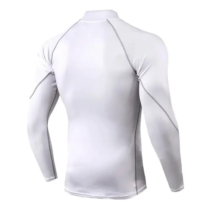 T-shirt sport manches longues séchage rapide homme - Haut compression musculation fitness