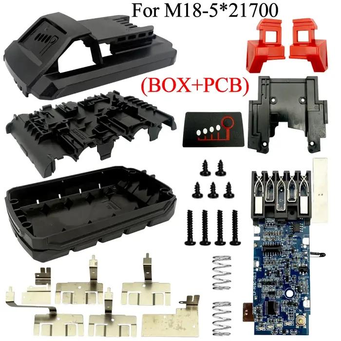 Boîtier en plastique pour batterie Li-ion 21700, Protection de charge PCB, boîtier de Circuit imprim