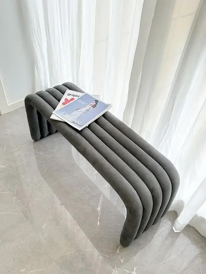 Meubles de banc de tabouret de 105cm de Long, tabourets de chaussures d'entrée de salon, chaise de c