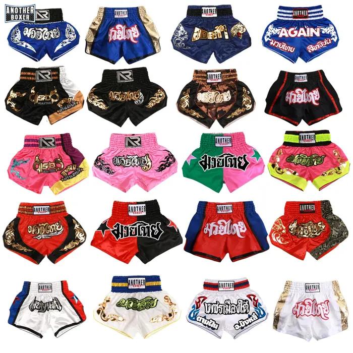 Short Muay Thai, short de boxe court Kickboxing, maillot de boxe pour l'entraînement de frappe, shor