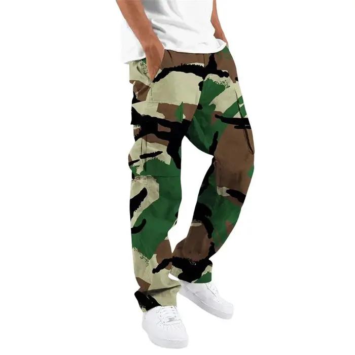 Pantalon Cargo Homme Fjoutdoors Multipoches Séchage Rapide Coupe Camsalomon Protection Tissé Cool Course Printemps Automne Occasions Spéciales