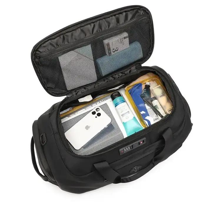 OZUKO hommes voyage sacs polochon grande capacité sacs à main de sport avec sac à chaussures poche h