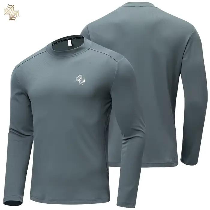 SBWL automne haute qualité hommes course fitness tenue de ville à manches longues T-shirt affaires d