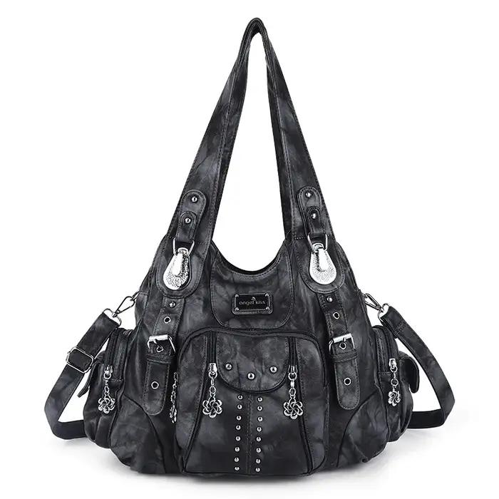 Sacs à main de mode femmes sacs à bandoulière en cuir PU sac à main femme sacoche grande capacité sa