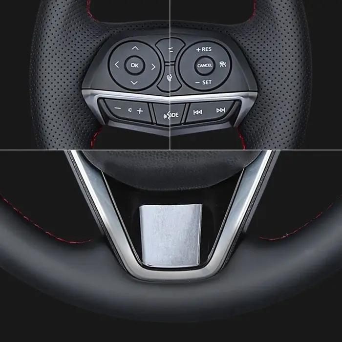 Couverture de volant de voiture en cuir artificiel tressé, pour Toyota RAV4 2013 – 2019 Corolla 2014