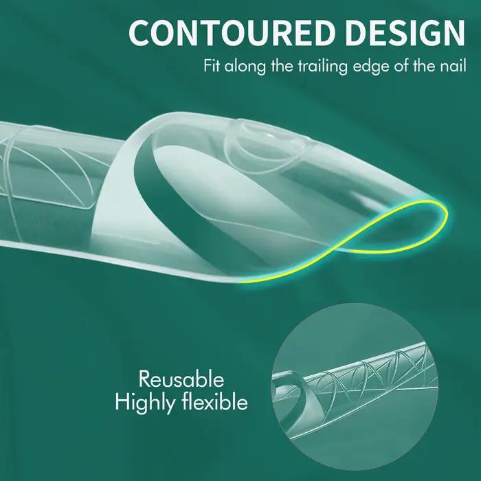 Nailpop Space Nail Dual Forms 15 Tailles Formes à ongles pour extension de gel poly Réutilisables Ma