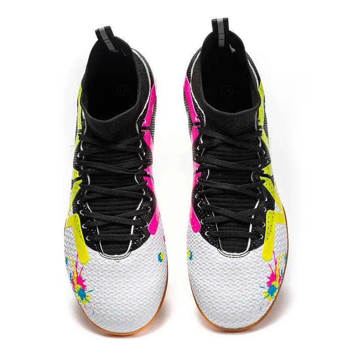Chaussures football hommes fond plat - Entraînement confortable antidérapant durable adultes adolescents