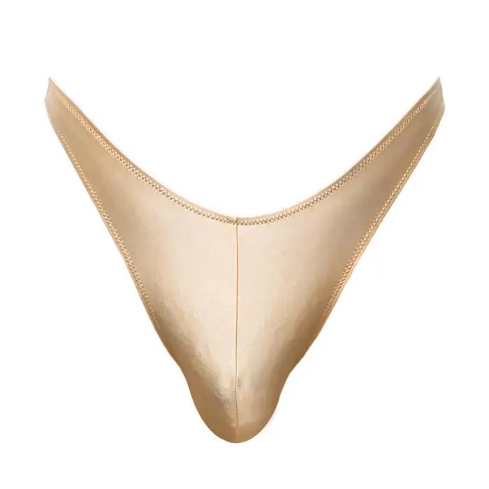 String Homme Satin Brillant Taille Basse Confortable V Shape Élégant Pour Toutes Occasions