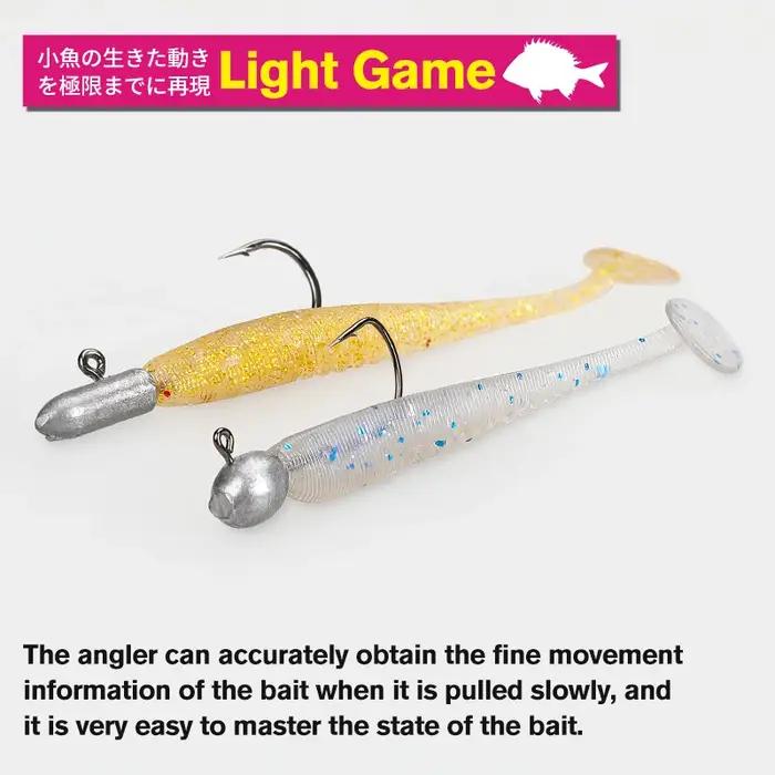 TSURINOYA T queue appât souple leurre de pêche FLEX 38mm 0.4g 20 pièces jeu de lumière artificiel Si