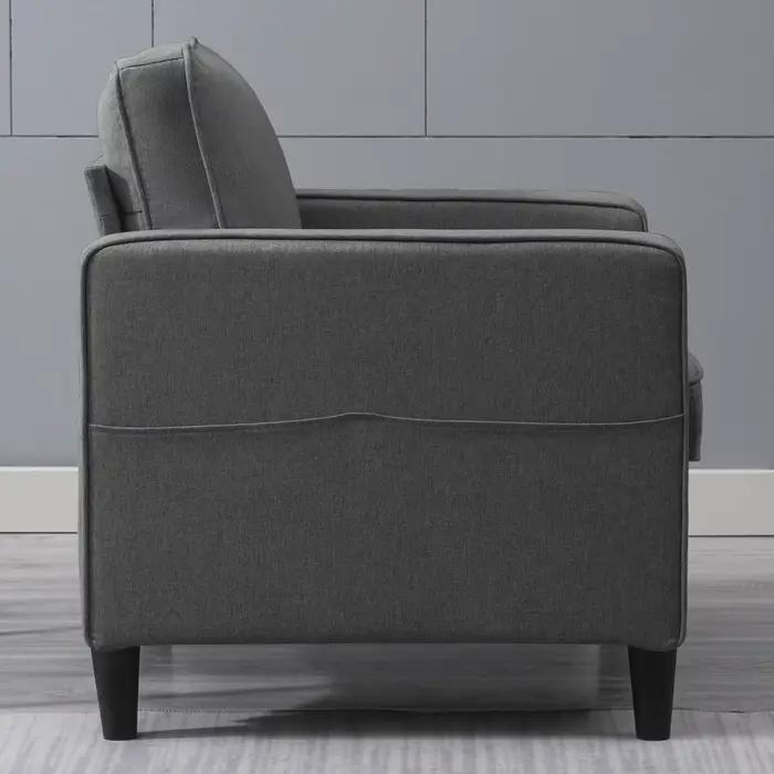 HORGgland-Canapé sectionnel convertible O, ensemble de canapés modernes pour salon, appartement, bur