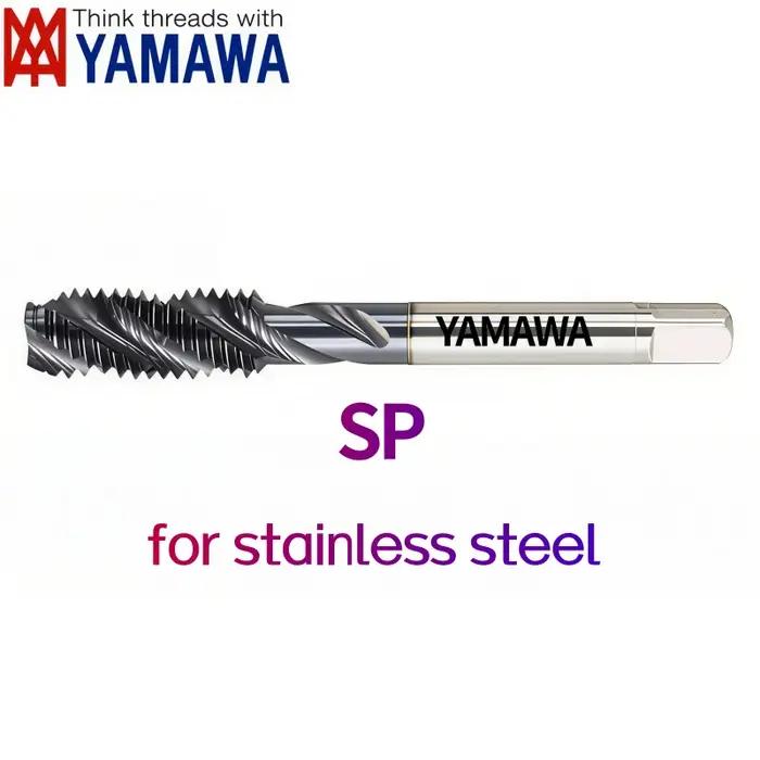 Taraud à spirale métrique YAMAWA du Japon, en acier inoxydable noir/acier au cobalt, taraud M1M2-M24