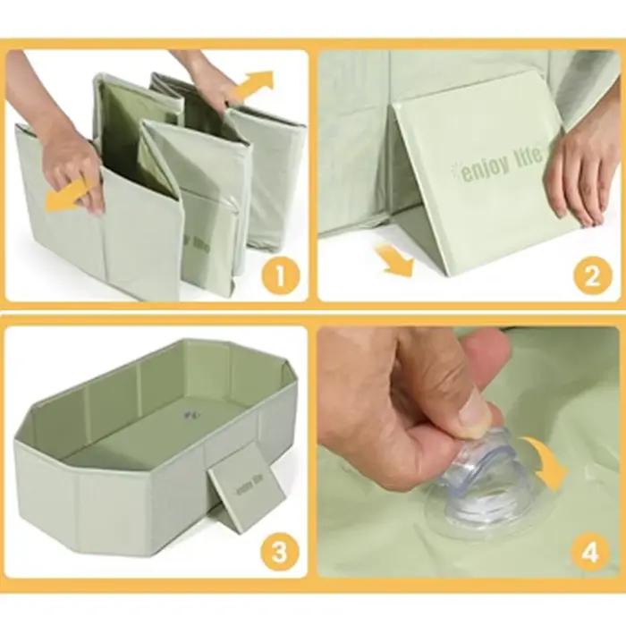Lavabo de bain pliable pour bébé, 1 pièce, facile à ranger, baignoire Simple, pratique à transporter
