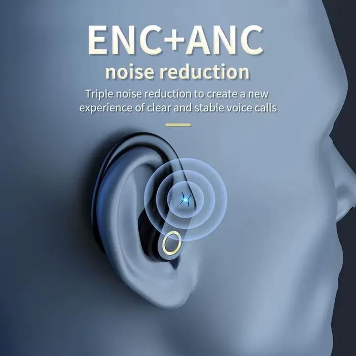 Nouveaux écouteurs sans fil ANC Bluetooth 5.3 TWS ANC casque antibruit double micros ENC casque sur