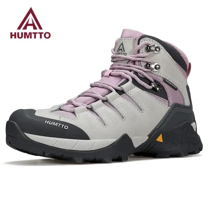 Bottes randonnée femmes cuir non ald - Chaussures trekking respirantes hiver et sécurité plein air