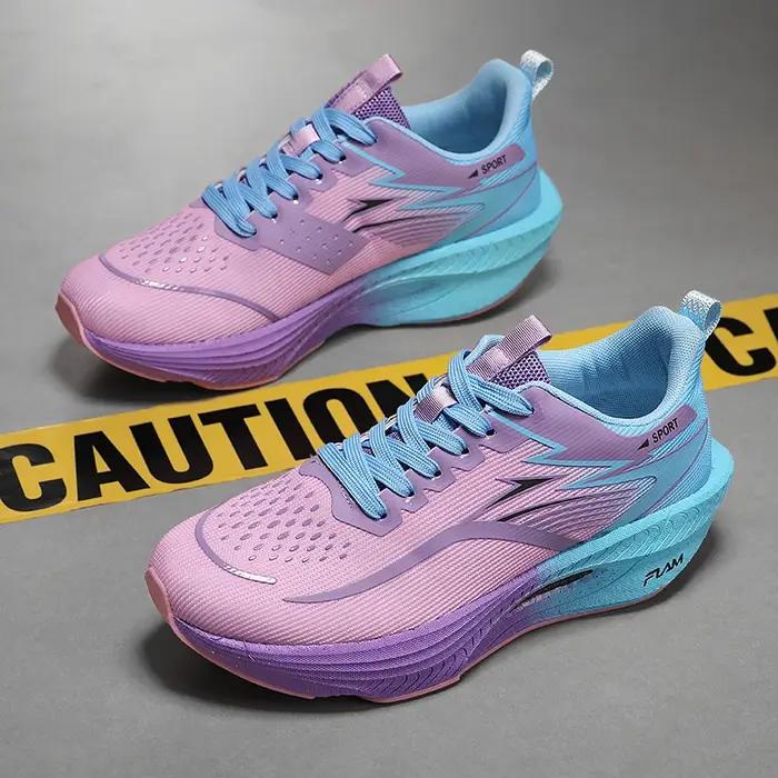 Chaussures de course pour hommes et femmes, baskets de sport décontractées, respirantes, légères, co