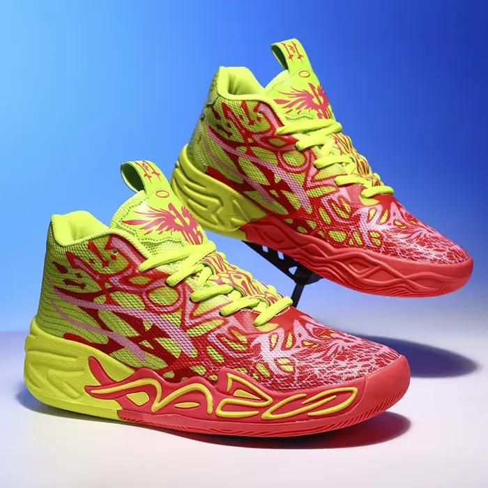 Chaussures de basket-ball pour hommes, baskets montantes souples et légères, antidérapantes, absorba