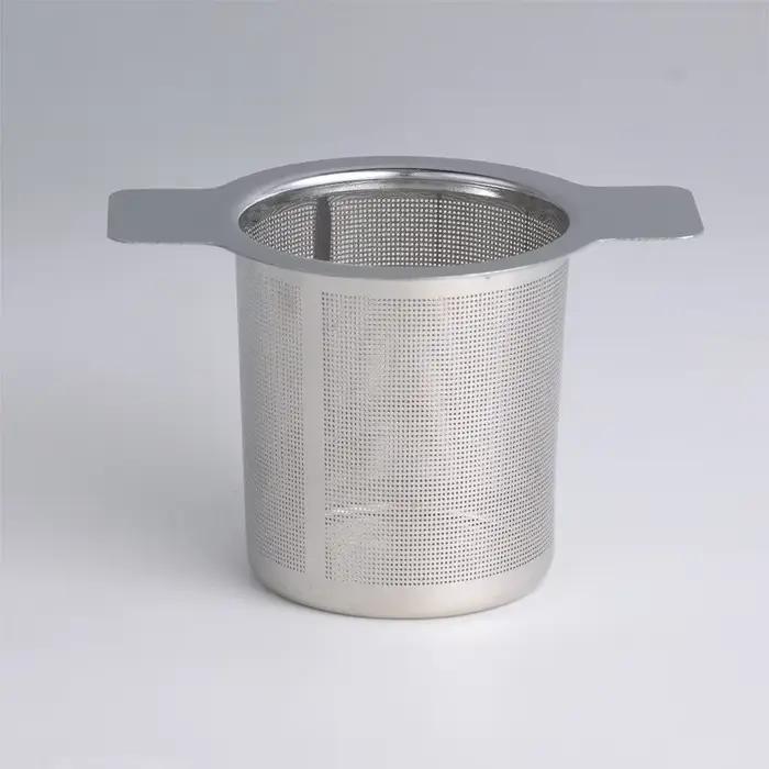 Infuseur à thé en maille réutilisable en acier inoxydable, passoire, filtre à feuilles, pièces de ta