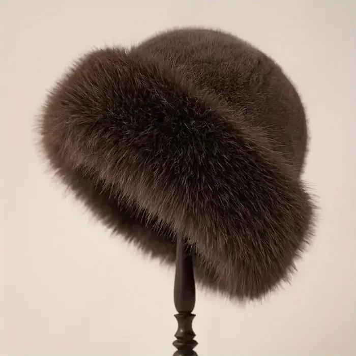 Chapeaux en fourrure pour femmes, chapeaux chauds de Style coréen automne hiver, chapeaux mongols fl