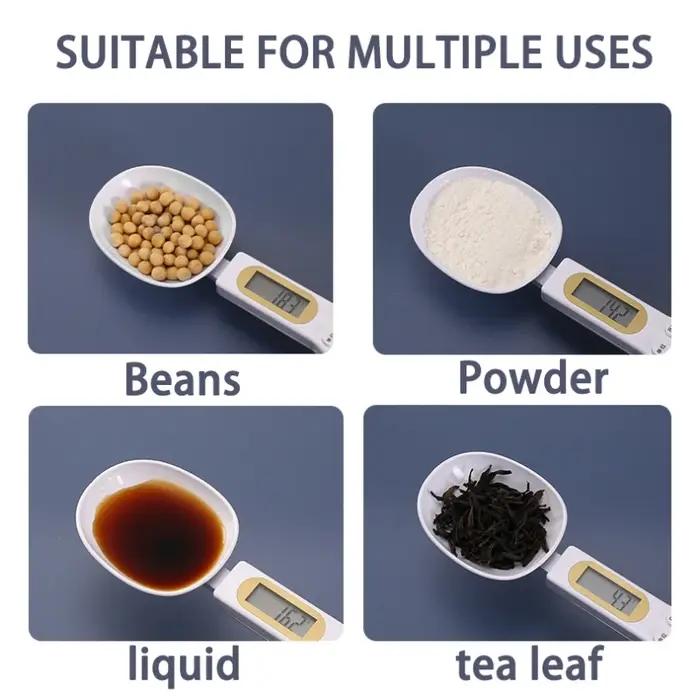 Cuillère de pesée, outil de cuisine domestique, mesure électronique du café, des aliments, de la far