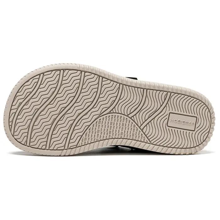 HOBIBEAR chaussures large largeur pour enfants pieds nus crochet boucle baskets minimaliste en cuir