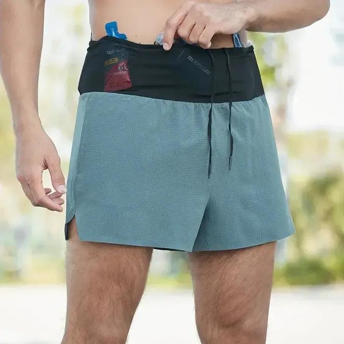 Short de Marathon 2 en 1 à doublure triangulaire pour hommes, respirant et à séchage rapide, pantalo