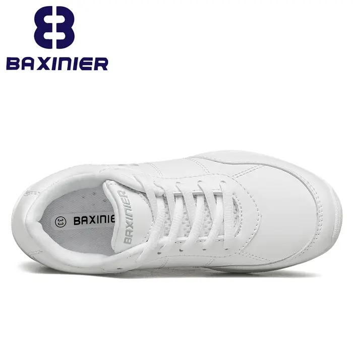 Chaussures de pom-pom girl blanches pour filles, baskets légères de compétition de joie pour jeunes,