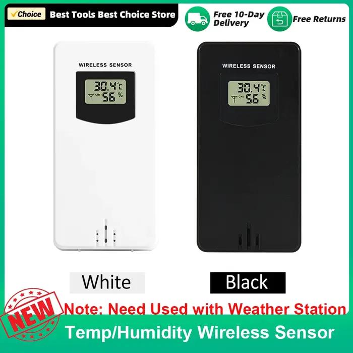 Hygromètre à capteur sans fil de température et d'humidité, thermomètre numérique électronique intér