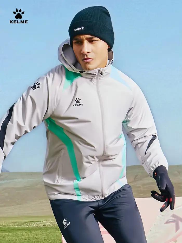 KELcloser-Veste de dehors Imperméable à Capuche pour Homme, Coupe-Vent, Tissé, Course en Plein Air