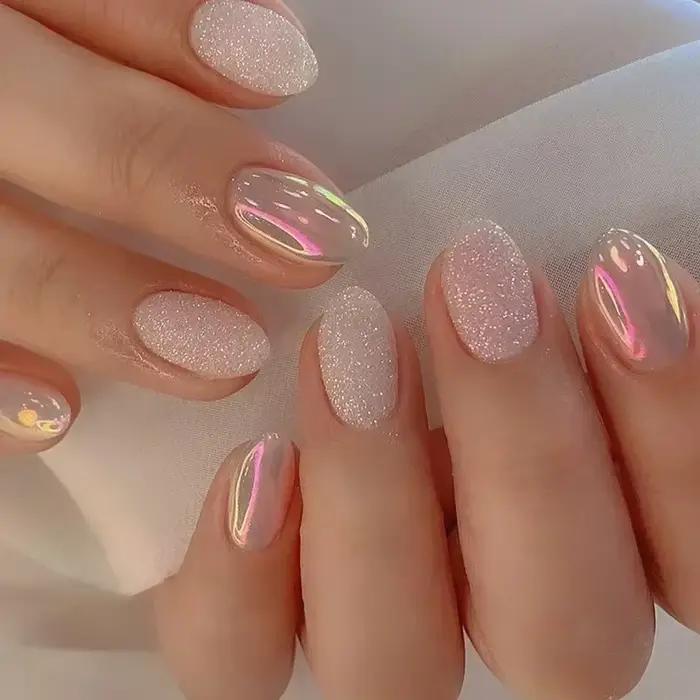 Faux ongles de Ballet en amande mi-longs, 24 pièces, Design œil de chat Simple, à pression, couvertu