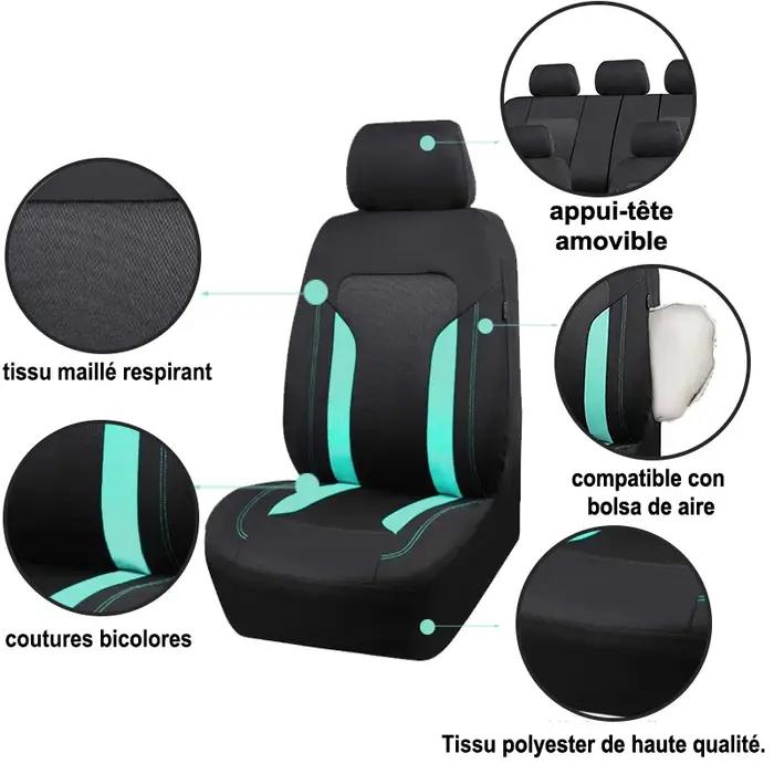 AUTO PLUS Housse de siège de Voiture en maille universelle