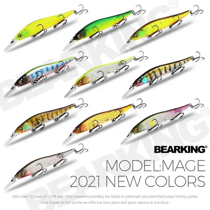 Bearking professionnel Wobbler 110mm 14g plongée 1.8m SP leurres de pêche appâts artificiels prédate