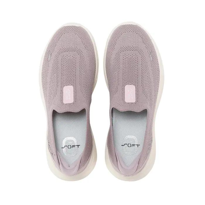 Li-Ning SOFT GO 2 KNIT – chaussures de marche décontractées à enfiler pour femmes, respirantes, avec