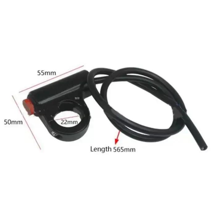 Bouton de commutation de feu de danger pour moto, véhicule électrique, Double Flash d'avertissement,