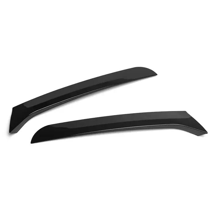 Autocollants noirs brillants de séparateur de Canards de couverture de diffuseur de becquet latéral