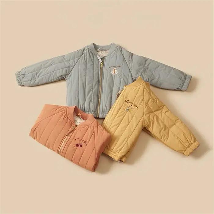 Vêtements pour enfants de 1 à 6 ans, veste en coton épais pour filles, manteau chaud pour bébés, vêt