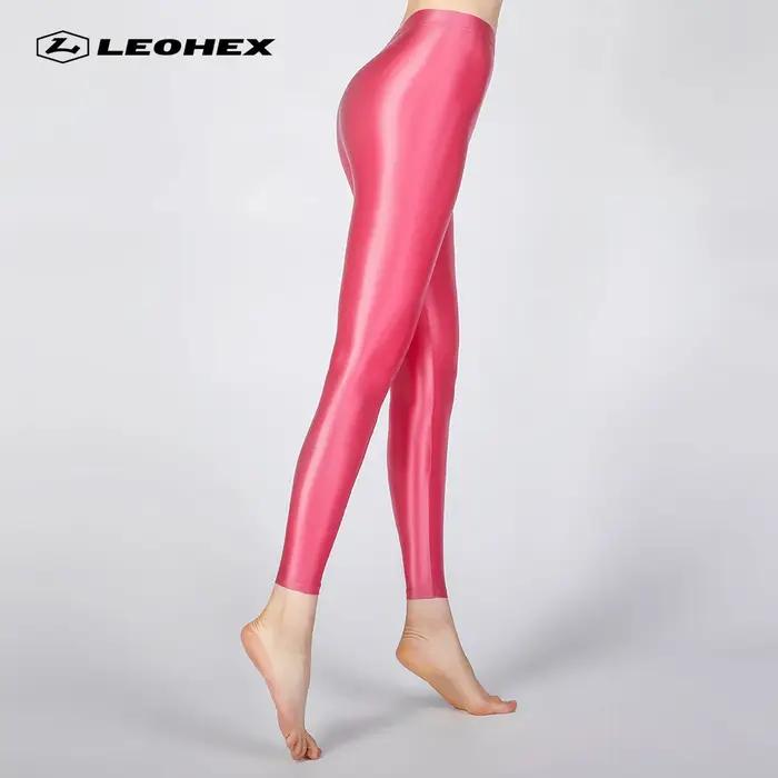 LEOHEX 2022 Sexy Satin brillant Leggings pantalon paillettes bas brillant japonais cheville longueur
