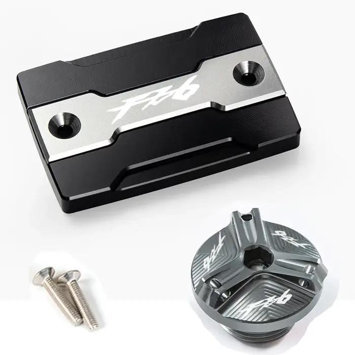 Bouchon de réservoir de liquide de frein avant et bouchon de remplissage de moteur, accessoires de P