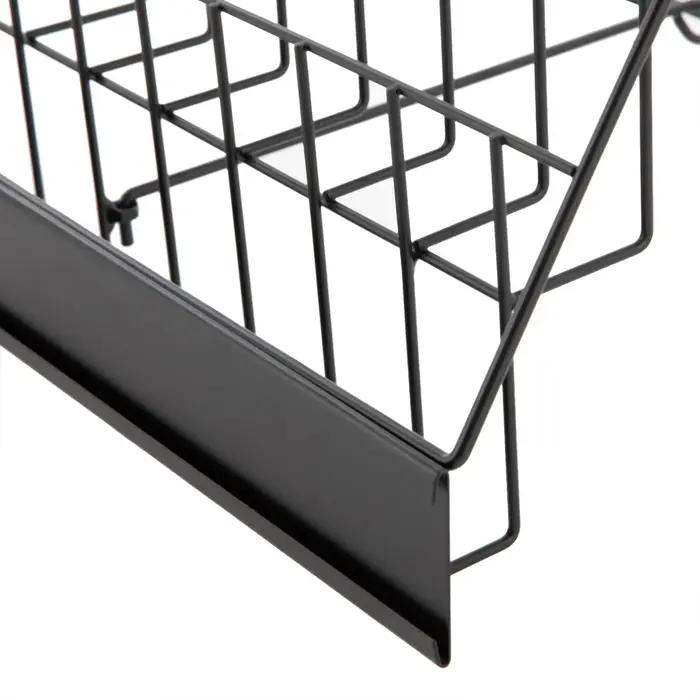 Étagère à Livres de Table T1 à 6 Niveaux, Présentoir de Livres Noirs pour Salle d'Irritation