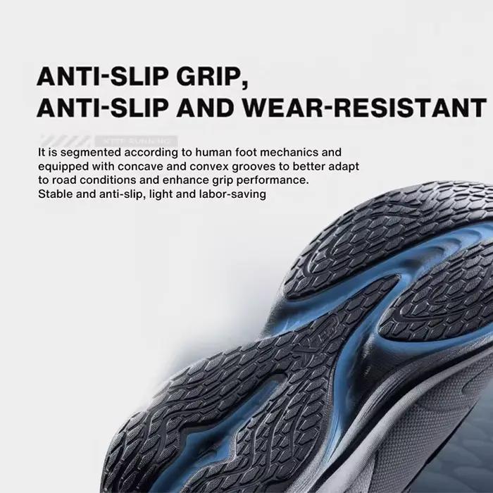 Xtep-Chaussures de course légères et respirantes pour homme, baskets de sport à rebond avec baume an
