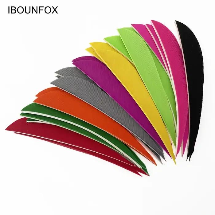 100 pièces 4 pouces dinde tir à l'arc plume Fletching flèche Fletches chasse ailes droite/gauche bri