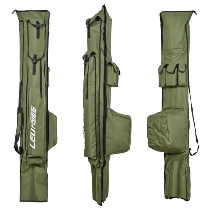 Sac de rangement pêche 175cm 195cm portable pliable étanche 1000D Oxford pour canne à pêche