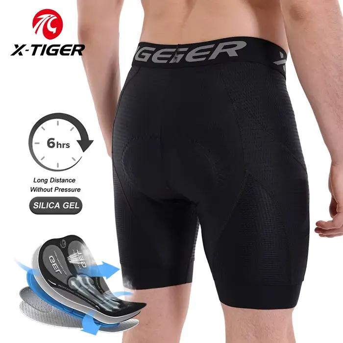 X-TIGER Shorts de Cyclisme Hommes avec Coussin 5D Gel Rembourré