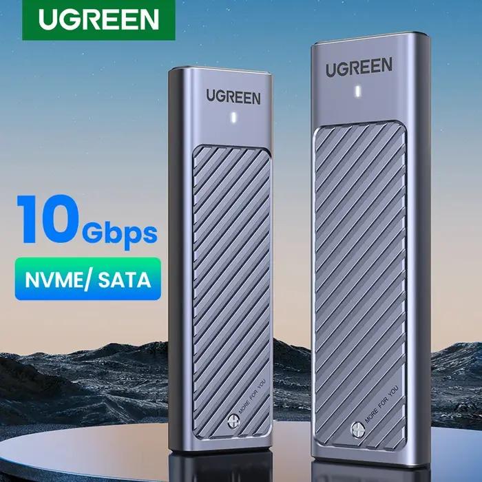 UGREEN – adaptateur de boîtier M.2 NVMe SATA SSD, 10Gbps USB 3.2 Gen2 USB C, prend en charge les clé