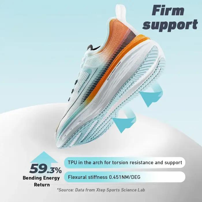 Chaussures de course Xtep pour hommes - Baskets respirantes avec absorption des chocs