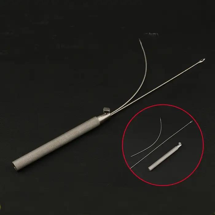 Aiguille de guide de ponction des tissus du visage, ligne qualifiée ale, outil d'instrument mis en œ