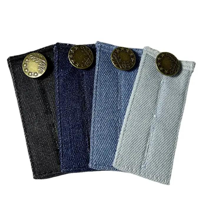4 pièces/ensemble Denim jean taille extensions ceinture extenseurs pour hommes femmes pantalons de g