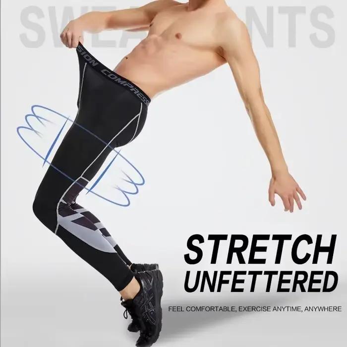 Pantalons de Compression pour hommes, pour course à pied, cyclisme, basket-ball, football, pantalons