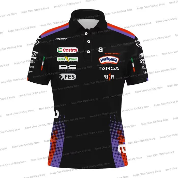 Nouveau Polo de l'équipe de course Marco Bezzecchi 72 2026, T-shirt de pilote Martin 89 à séchage ra